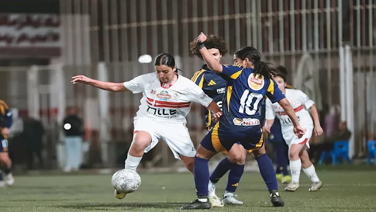 إصابة مؤلمة للاعبة الزمالك
